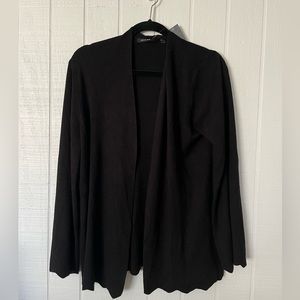Black Open Cardigan. NWT Large
